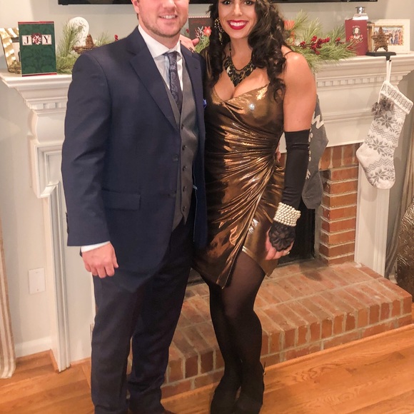 BCBG gold dress - Picture 2 of 2